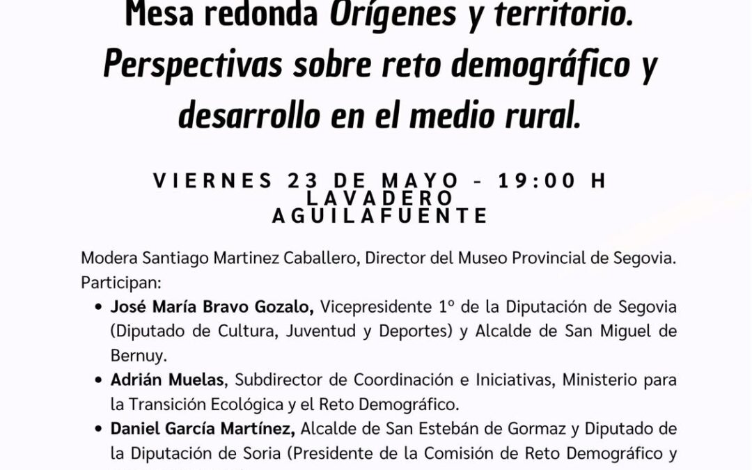 Viernes 23/05 MESA REDONDA – ORIGENES Y TERRITORIO